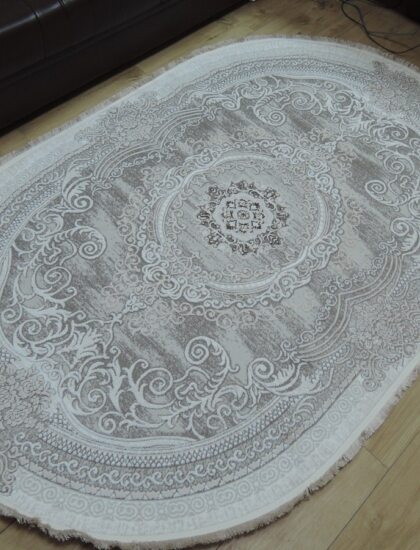 Круглый ковёр Palmira 2539A_CREAM_CREAM, Турция