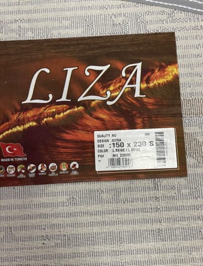 Овальный ковёр Liza 6376A_BEIGE_BEIGE, Турция