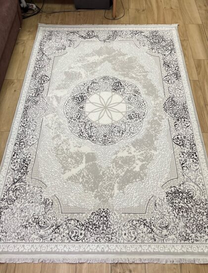 Прямоугольный ковёр Valentino + vigo 5994A_L_GREY_L_GREY, Турция