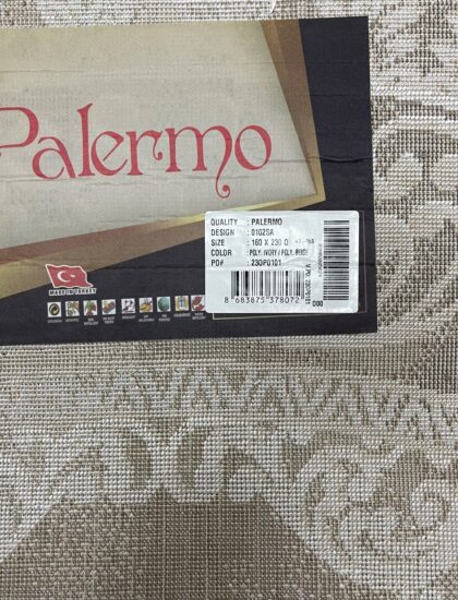 Круглый ковёр Palermo 0102SA_IVORY_BEIGE, Турция