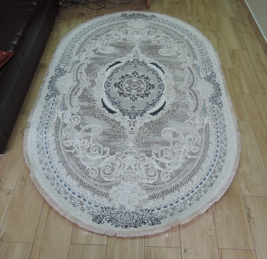 Круглый ковёр Palmira 2539A_CREAM_BLUE, Турция