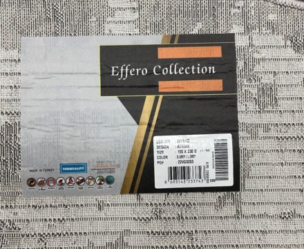 Овальный ковёр Effero  A792AK_D_GREY_L_GREY, Турция