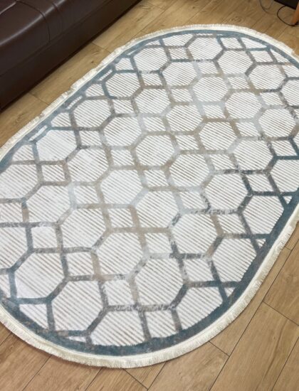 Овальный ковёр Linda  4268A_BLUE_BLUE, Турция