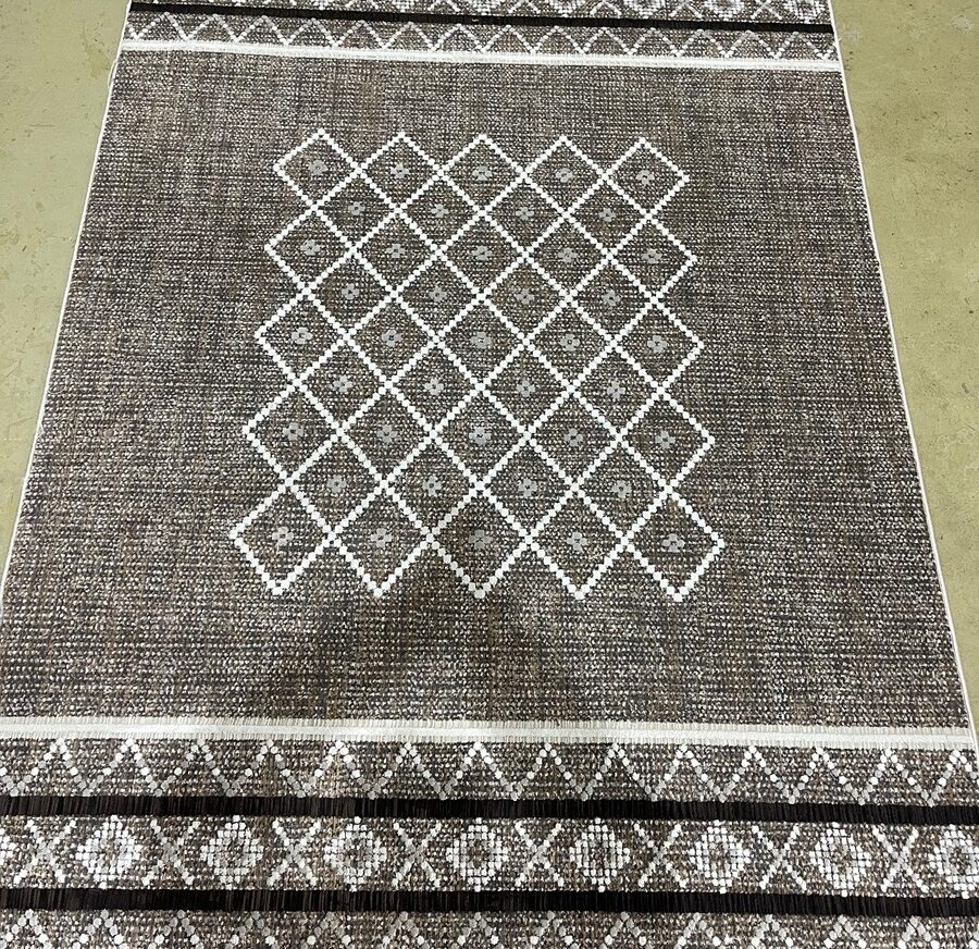 Прямоугольный ковёр Effero  A513BD_L_BROWN_GREY, Турция