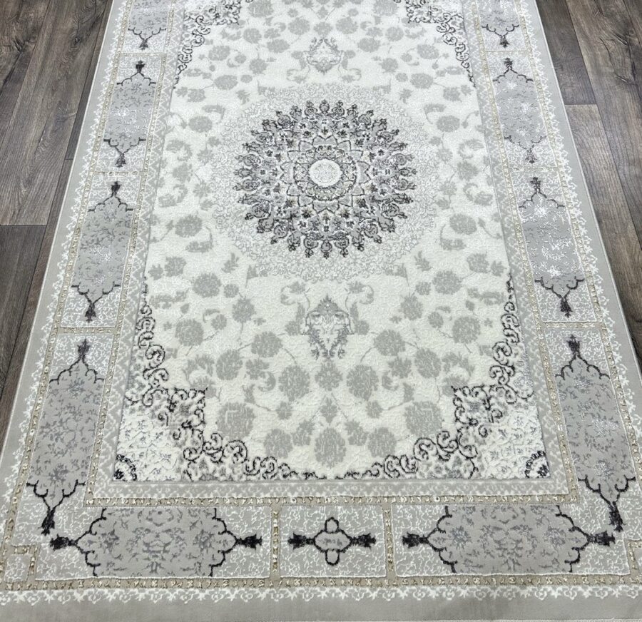 Квадратный ковёр Valentino + vigo 6817A_L_GREY_L_GREY, Турция