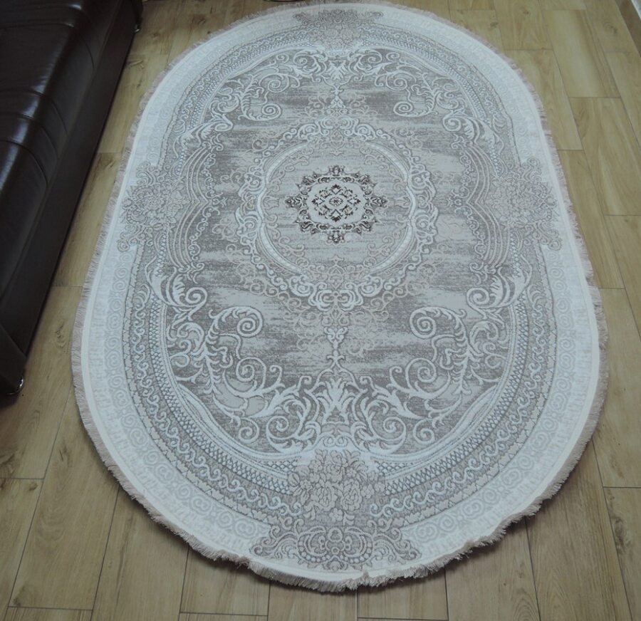 Круглый ковёр Palmira 2539A_CREAM_CREAM, Турция