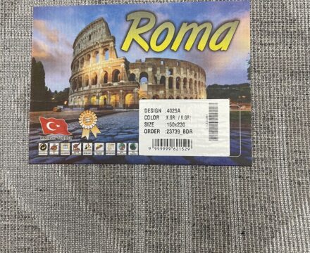 Овальный ковёр Roma  4025A_GREY_GREY, Турция