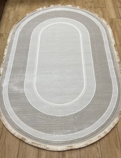 Овальный ковёр Carina 4920A_CREAM_CREAM, Турция