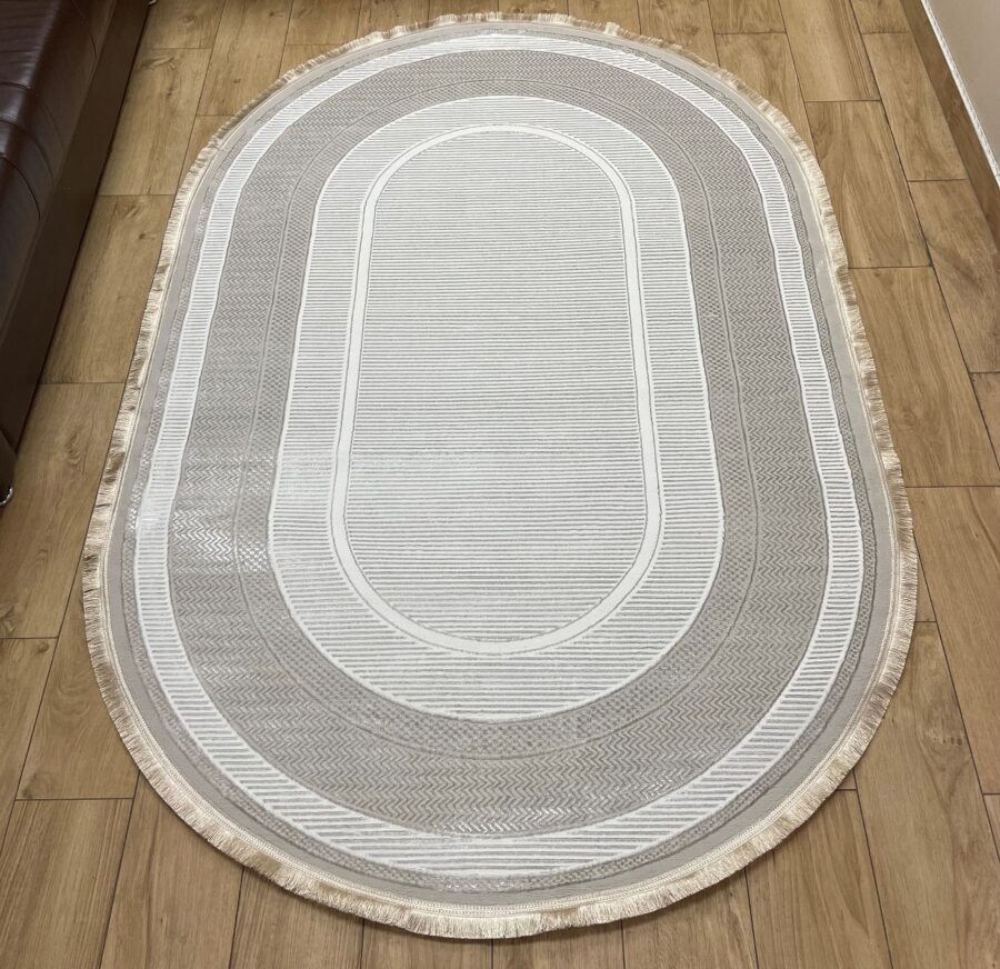 Овальный ковёр Carina 4920A_CREAM_CREAM, Турция