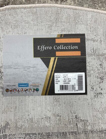 Овальный ковёр Effero  A785AG_D_GREY_L_GREEY, Турция