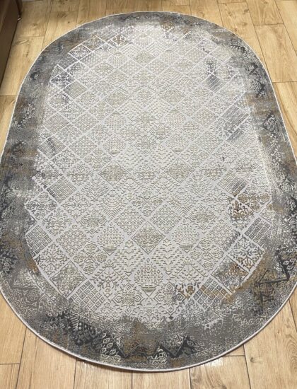 Овальный ковёр Panda  A1382A_IVORY_TILE, Турция