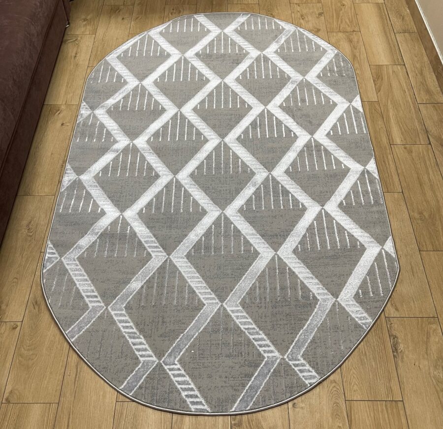 Овальный ковёр Roma  4025A_GREY_GREY, Турция