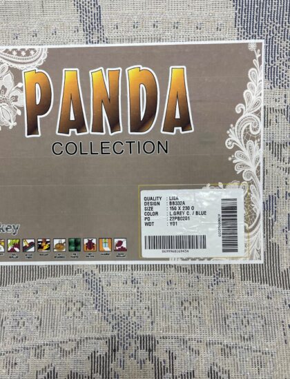 Овальный ковёр Panda  BB332A_L_GREY_C_BLUE, Турция