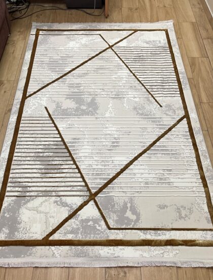 Прямоугольный ковёр Hilton 5965A_BEIGE_BEIGE, Турция