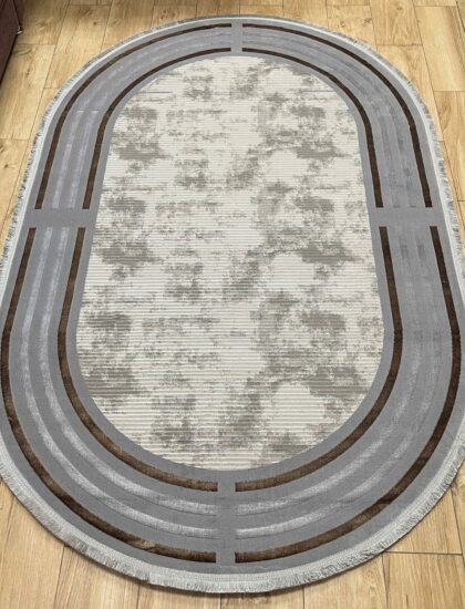 Овальный ковёр Liza 6377A_GREY_GREY, Турция
