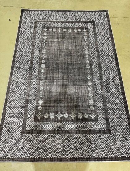 Прямоугольный ковёр Effero  A519BK_D_GREY_GREY, Турция