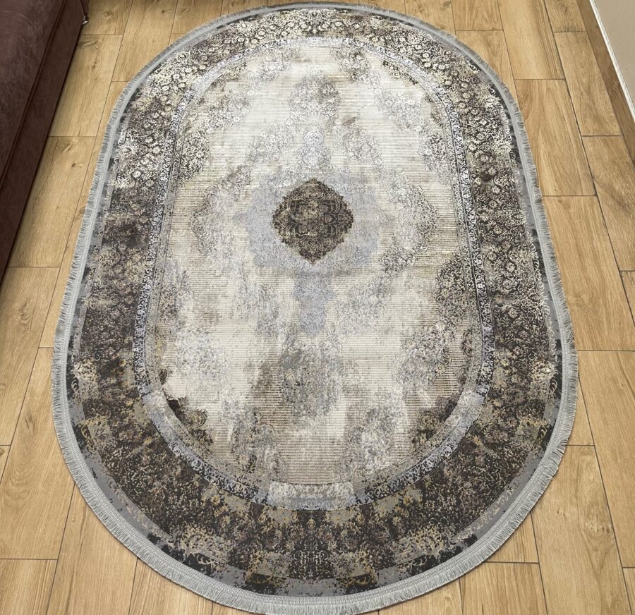 Овальный ковёр Liza 6369A_BEIGE_BEIGE, Турция