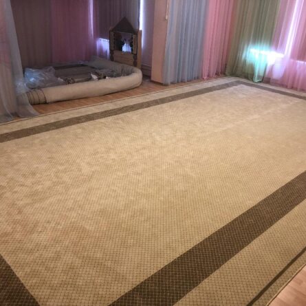 Укладка, монтаж и сварка коврового покрытия большого размера в Москве, Южное Бутово