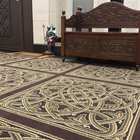 Укладка ковров в холле элитного дома на Гранатном переулке, Москва