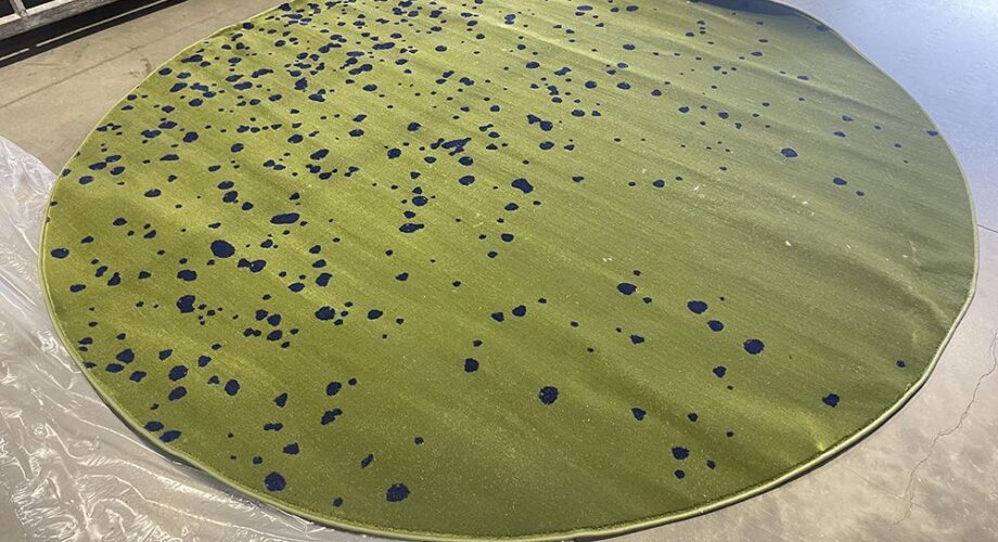 Спецзаказ: изготовление круглого ковра для выставки