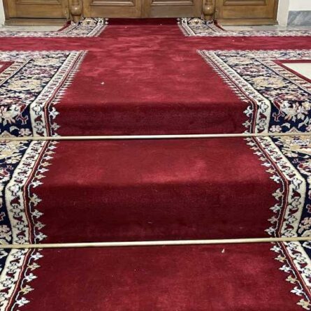 Производство, монтаж и укладка кремлевской дорожки в Генеральной прокуратуре РФ