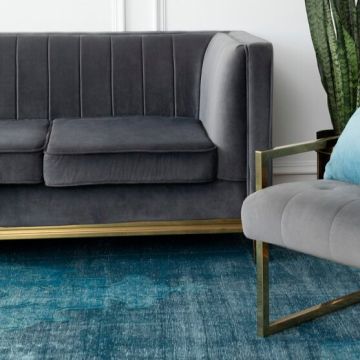 Синий ковролин