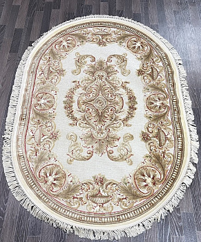 Овальный ковер из вискозы 5060_498440 IVORY овал | Бельгия