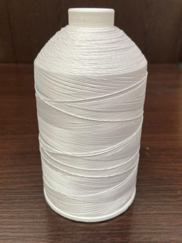 Лавсановая нить для оверлока белая Вторичная фото 4