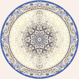 Круглый ковер  amira-4922a-d-blue-d-blue-krug | Турция
