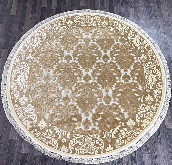 Круглый ковер из вискозы 5021_498440 IVORY круг | Бельгия