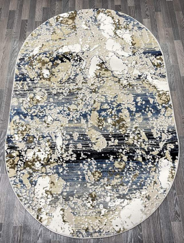 Aura 40697C_MAVİ / CÖKME BEYAZ овал