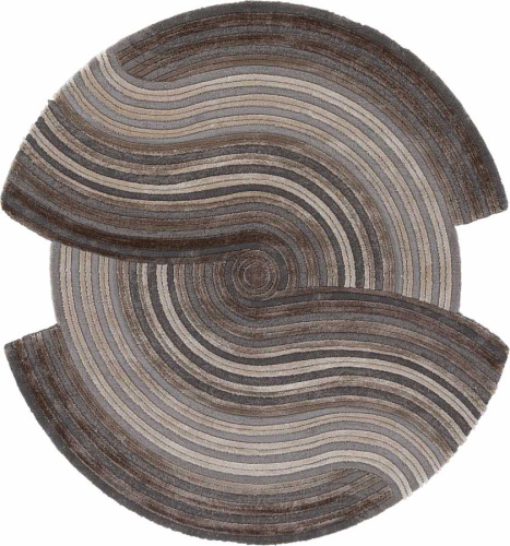 safir 00835c - grey / brown круг фото 2