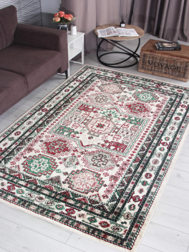 Ковер darga f667 - cream прямоугольник, 100% Heat-set PP, кремовый, 0,8×1,5, фото 4