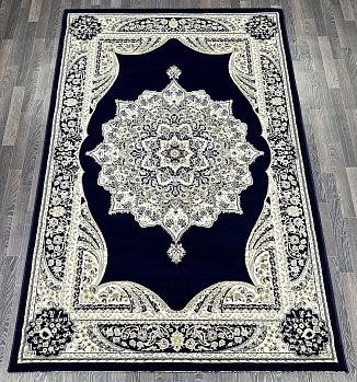 Прямоугольный ковер из синтетики l045a-navy-navy | Турция