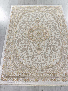 Прямоугольный ковер из полиэстера/синтетика 27239a - cream / beige | Турция