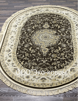 Овальный ковер из вискозы 2M003H - BROWN ICE | Бельгия