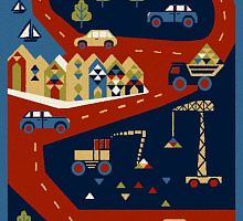 Польский ковер STANDARD BUDI navy blue