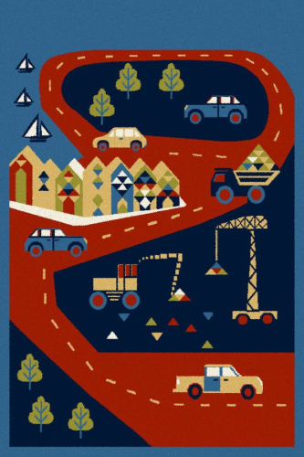 Польский ковер STANDARD BUDI navy blue