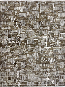 Прямоугольный ковер из полиэстера 04009a-l-grey-beige | Турция