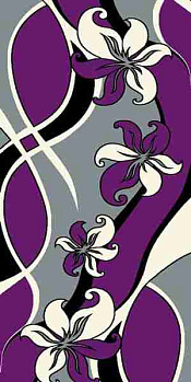 Ковровая дорожка Sunrise V816 GRAY-VIOLET