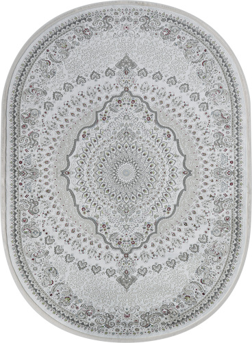 Kirmanshah 38861A WHITE / WHITE овал