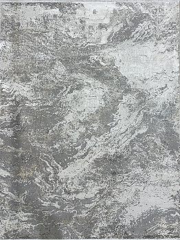 Прямоугольный ковер из вискозы/акрила s827a-light-gray | Турция