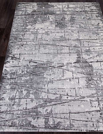 Прямоугольный ковер из синтетики 03752a - grey / grey | Турция
