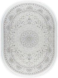 Овальный ковер из полиэстера 38860a-cream-ckm-white-oval | Турция