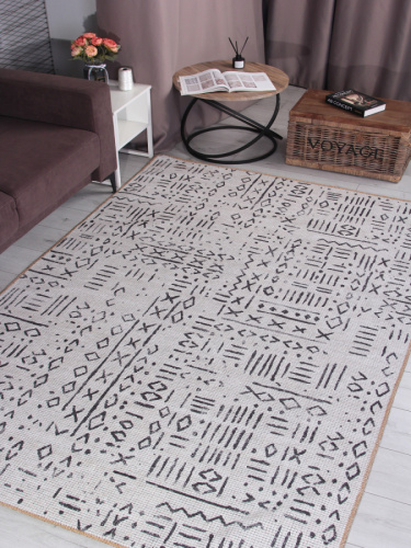 lavin ab739e - beige / black прямоугольник фото 3