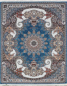 Прямоугольный ковер  kover-abrishim-36165a-stan-blue-blue | Иран