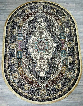 Овальный ковер  kover-rubin-20221b-oval-navy-navy | Иран