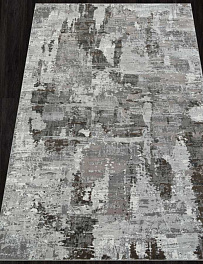Прямоугольный ковер из синтетики f238 - gray-beige | Россия