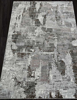 Прямоугольный ковер из синтетики f238 - gray-beige | Россия