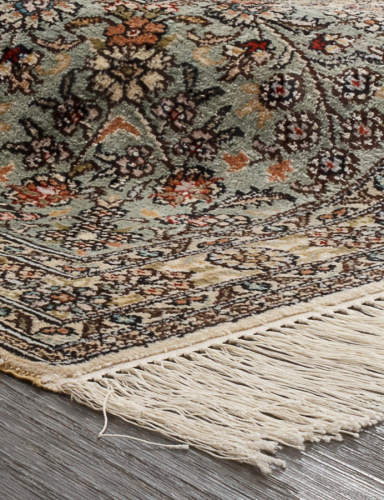 tibet silk & silk s-02 - cream / blue прямоугольник фото 4